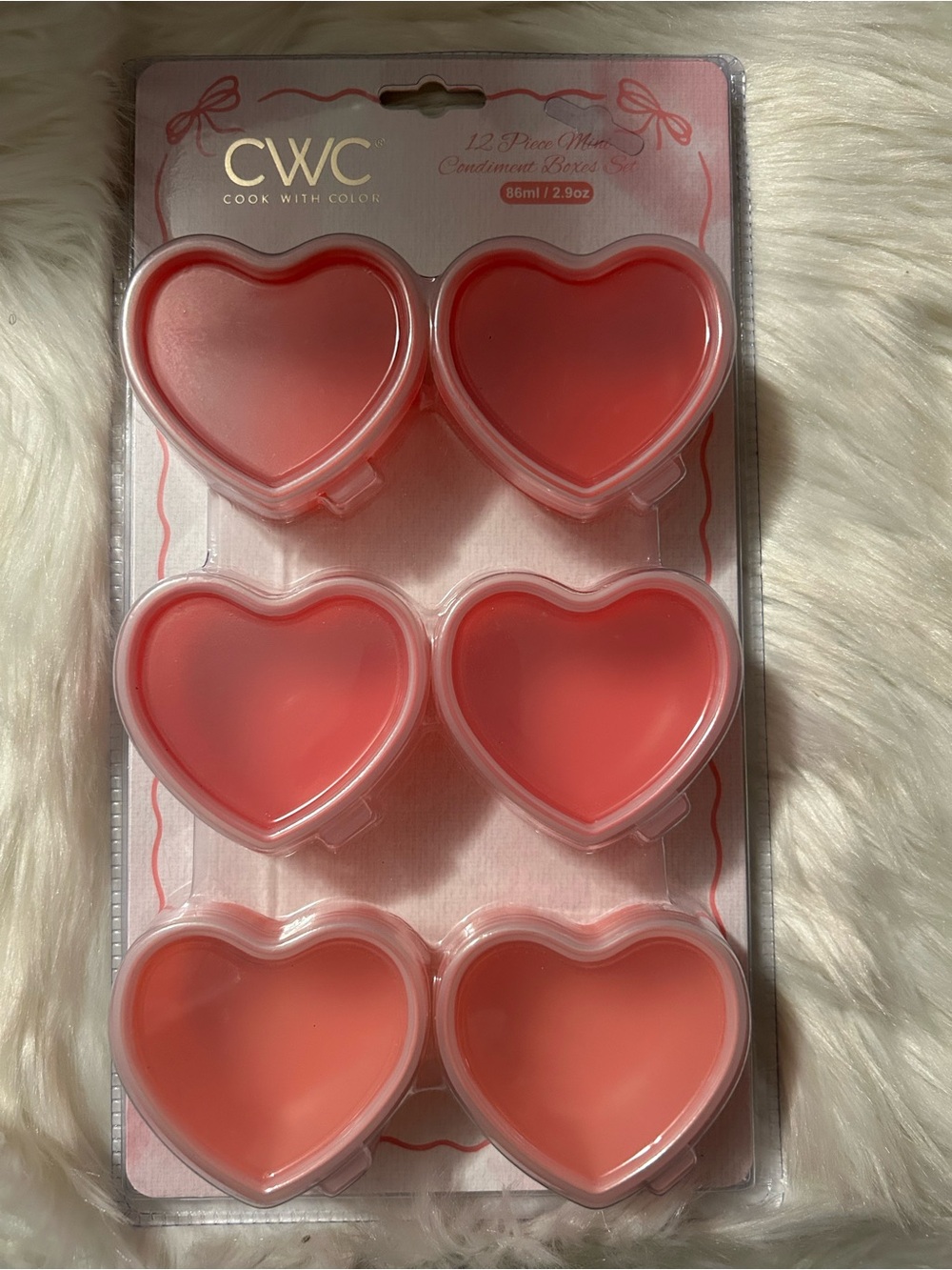 CWC Cook With Color Heart-Shaped Mini Condiment Boxes - Pink